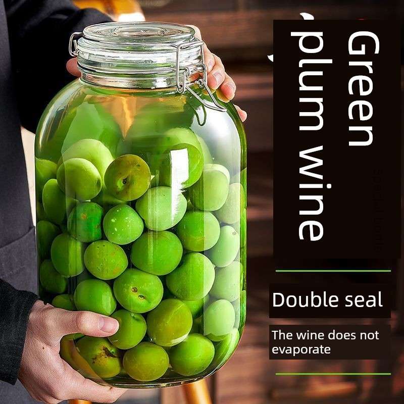 泡酒玻璃瓶高档专用酒瓶梅子果酒杨梅酒坛酒缸食品级密封酿酒罐子