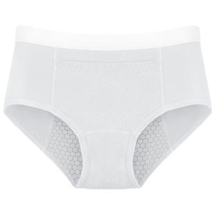 内裤女夏季全棉透气中高腰纯棉抗菌底卫生裤女士无痕三角裤月事裤