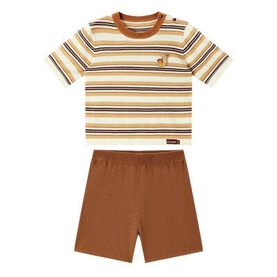 Milkbarn条纹针织短袖