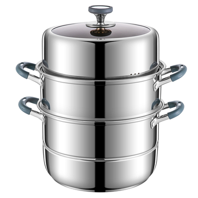 蒸锅两层家用不锈钢小蒸煮锅