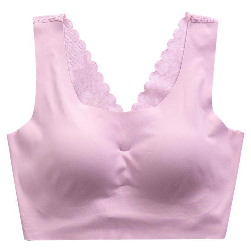 无痕运动内衣女无钢圈蕾丝美背文胸套装聚拢性感收副乳小胸罩薄款