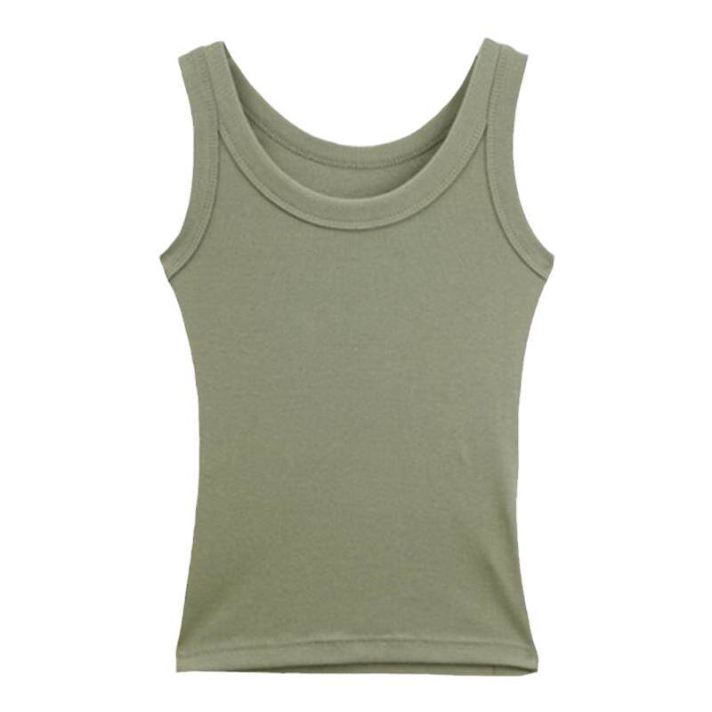 奥特莱斯品牌折扣 卡恩希夏装新款 宽肩带修身螺纹圆领吊带背心女