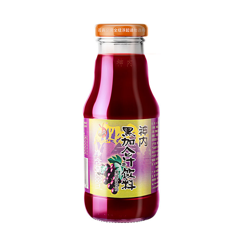 新疆神内黑加仑汁健康食品果蔬汁238ml*10瓶葡萄果味代餐解腻果汁