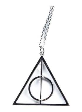 死亡圣器项链挂件925纯银男潮