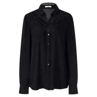 LYNEE【流光花语】重工蕾丝拼接衬衫女2026春新款黑色高级感衬衣