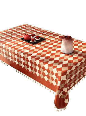 新年聚会茶几餐桌布防水防油防烫