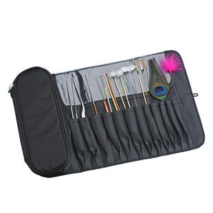 黑色牛津布收纳包高级专业挖耳勺掏耳勺套装采耳工具全套技师专用