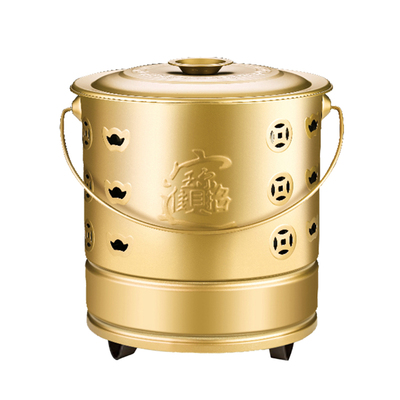 不锈钢烧纸桶家用烧金桶室内锡箔