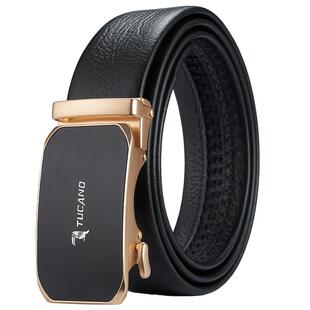 啄木鸟腰带男真皮自动扣商务休闲男士皮带纯牛皮软新款裤腰带送礼