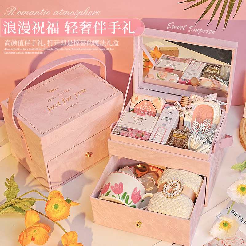 22婚礼伴手礼女伴娘结婚新娘回礼蜜礼物套装礼盒送宾客闺实用姐妹