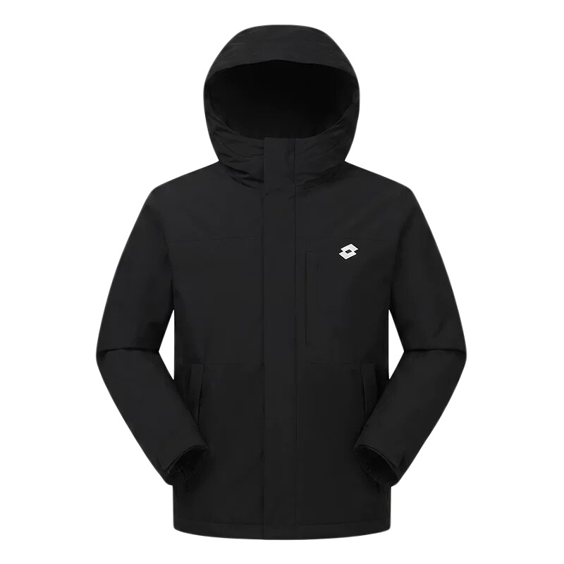 乐途男户外防风保暖连帽棉服外套