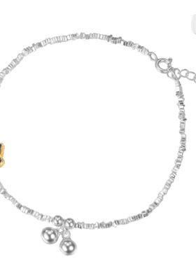 吴越老银铺手链999足银蝶翎手链