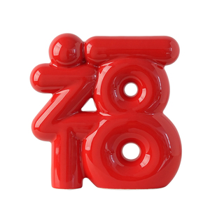 贝汉美福字新年过年陶瓷摆件客厅装饰玄关电视柜搬家乔迁新居礼物