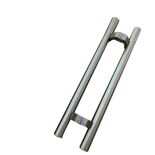 玻璃门拉丝银拉手不锈钢有框门香槟金推拉门马蹄脚枪灰色木门把手