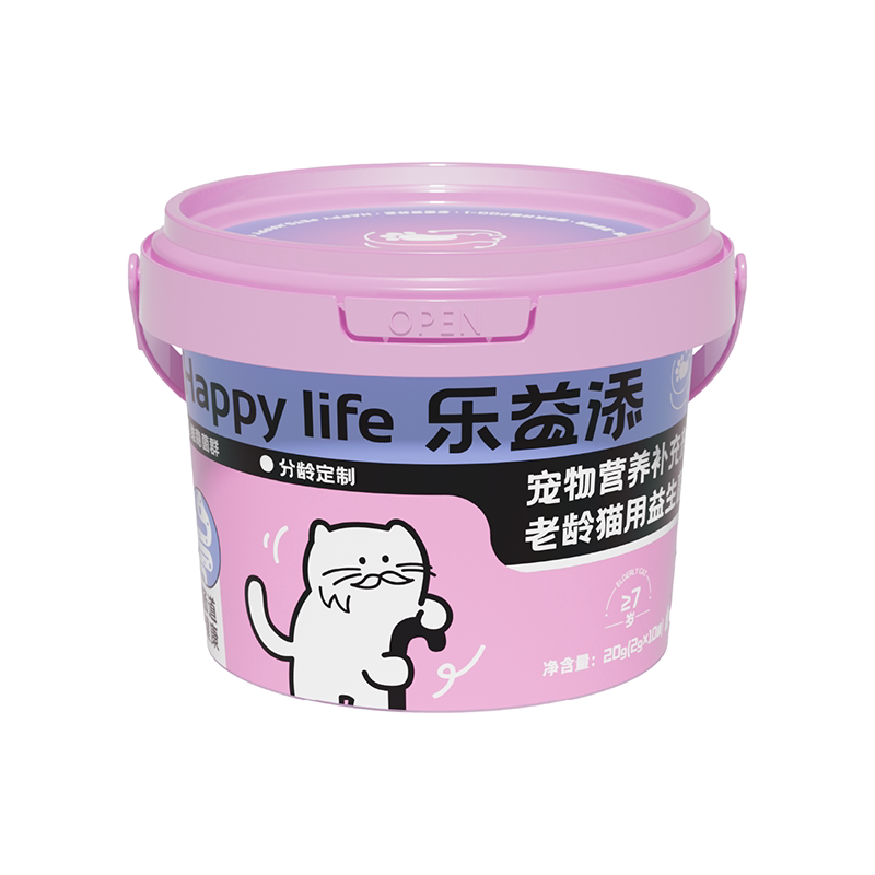 乐益添老龄猫益生菌强壮骨骼
