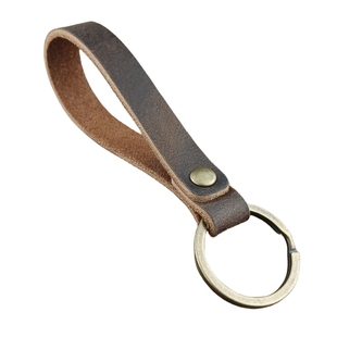 真皮汽车钥匙扣男手工钥匙挂绳链牛皮水杯挂件绳带女定制挂饰批发