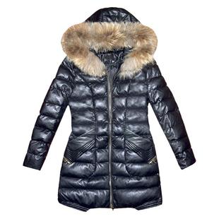 2025棉服女装冬装新款PU皮羽绒棉衣中长款外套韩版小个子修身棉袄