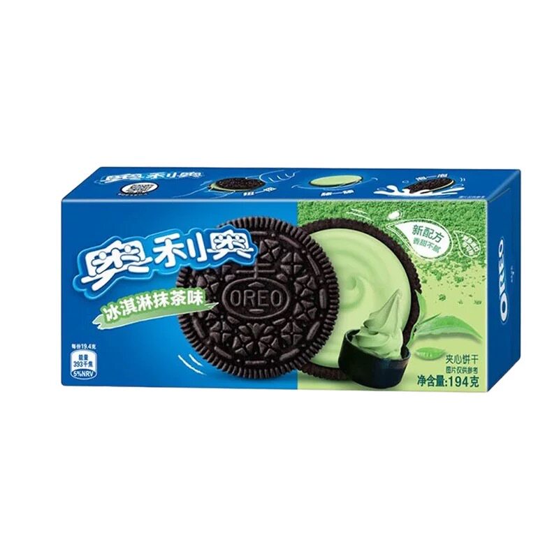 奥利奥夹心饼干冰淇淋抹茶味194g
