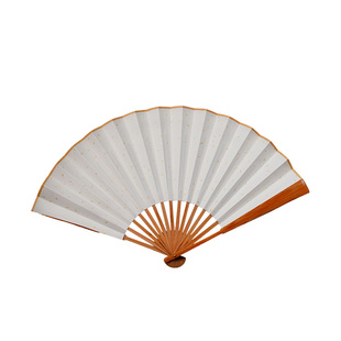 荣宝斋安徽泾县日星古风折扇中国风宣纸扇子空白扇子夏季书法题字绘画扇洒金扇面