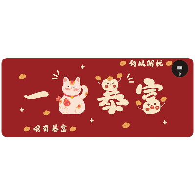 防水发热垫桌垫电脑办公桌垫速热