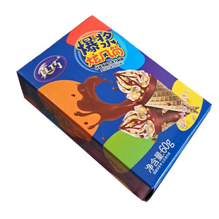 真巧爆浆炫风筒牛奶味巧克力夹心蛋卷脆筒冰淇凌甜筒儿童零食喜铺