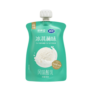 新希望夏进自立袋冰淇淋味风味酸牛奶180g*6袋丹麦乳酸菌