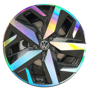 凌渡L电镀轮毂贴纸轮圈镭射改装饰碳纤维防水车贴膜划痕修复遮盖