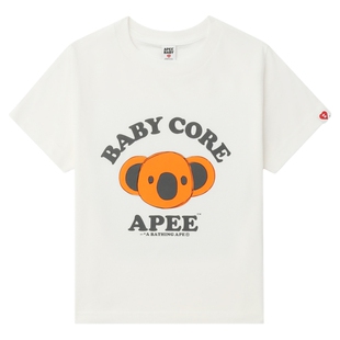 APEE女装秋冬卡通考拉子印花短袖T恤F193A5P