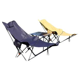 户外可调节折叠椅子便携式露营可坐可躺午睡躺椅带腿拖月亮椅躺椅