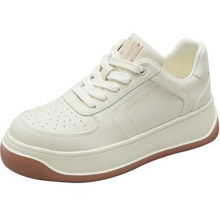 莱尔斯丹新款LSY休闲低帮厚底板鞋女5M60004