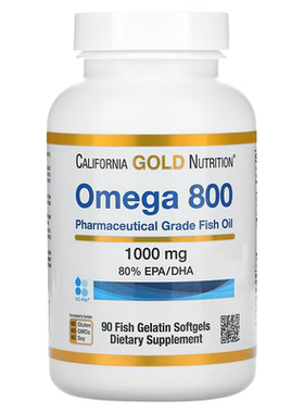 CGN加州黄金欧米伽800深海鱼油高纯度omega3甘油三酯心血管健康守