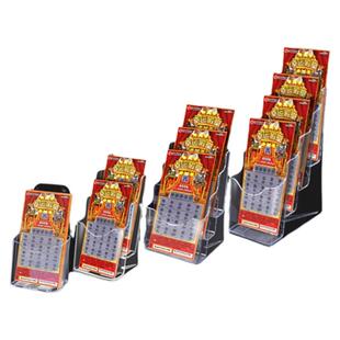 刮刮乐展示架福利体育彩票店用品摆放架福彩彩票亚克力展示盒体彩盒子展示挂墙刮刮卡架子陈列架彩票盒收纳盒
