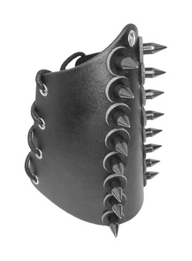 铆钉塑料圆柱皮圆盘超宽朋克手链