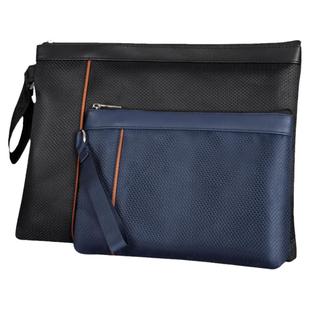 杰利文件袋手拿包女男士大容量商务便携手提办公加厚网时尚简约拉链牛津布手拎手抓包公文包定制印刷logo