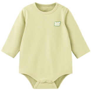 【糯米棉】papa爬爬春秋季婴儿衣服男女宝包屁衣纯棉套头连体衣