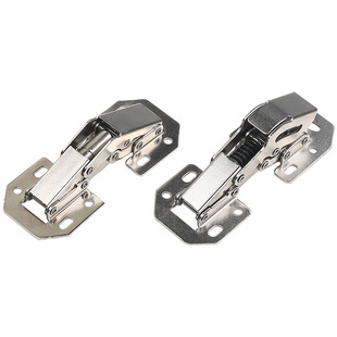 铰链合页重型加厚明装桥型青蛙弹子铰链免开孔槽橱柜门合页包邮