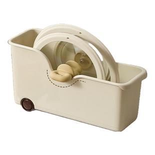 日本锅架子置物架橱柜锅具收纳架滚轮厨房收纳整理盒专放锅盖家用