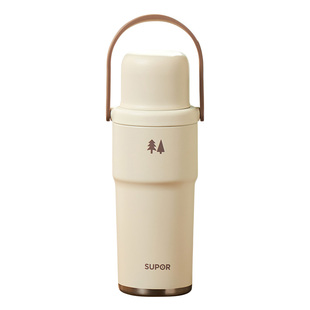 苏泊尔保温杯吸管杯大容量水杯女生高颜值孕妇产妇专用吸管水杯子