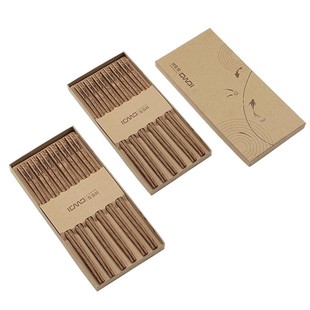 鸡翅木筷子家用高档抗不易菌加粗专用儿童洗碗机防霉抗菌红檀木