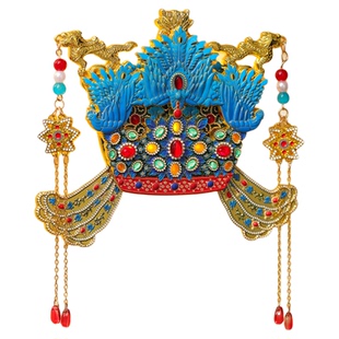 明十三陵博物馆凤冠发光金属冰箱贴 北京故宫定陵官方旅游纪念品