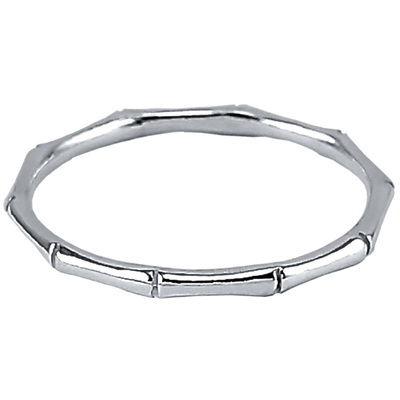 s925纯银竹子极细简约时尚女戒指