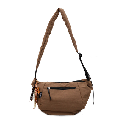 尼龙布包包女大容量2025新款潮小众设计单肩斜挎包休闲通勤运动包