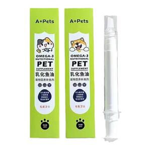 A+PETS大针管乳化鱼油宠物猫狗通用养毛美毛赛级鱼油三文鱼贝多宠