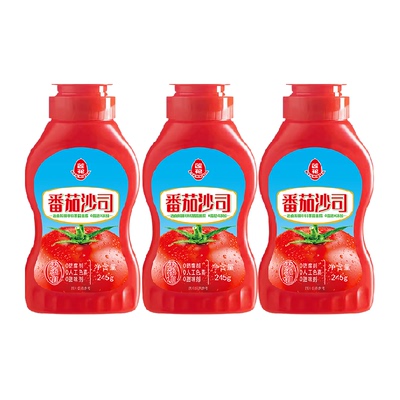 莲花挤压瓶番茄酱245g×3瓶
