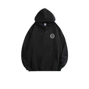 秋冬季连帽卫衣男青少年加绒加厚潮牌帅气潮流学生高质量长袖外套