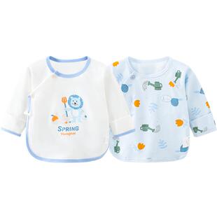 童泰新生婴儿儿衣服半背衣纯棉春秋初生宝宝上衣秋衣和尚服秋冬