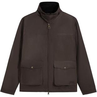 HUNTER2025秋冬廓形油蜡布翻领外套户外徒步简约休闲外套