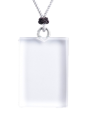 情侣天然白色透明水晶手工打磨