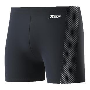 特步泳裤男款2025新款成人青少年平角训练游泳裤泡温泉全套装