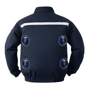 焊工专用空调服纯棉厚款带风扇衣服制冷防暑降温衣服户外电焊工装